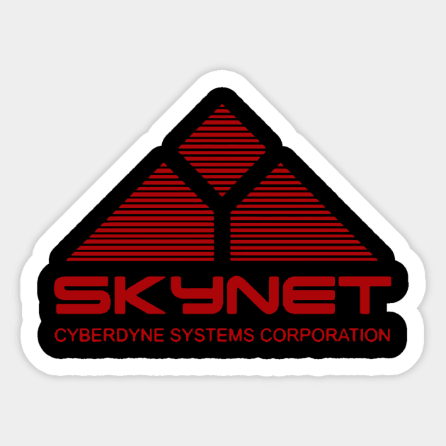 Skynet Cyberdyne Systems Terminator Sticker by Esliger